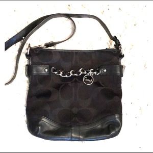Black Coach Crossbody Purse.